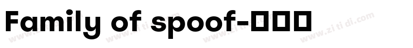 Family of spoof字体转换